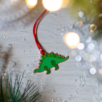 Dinosaur Christmas Tree Decoration, 2 of 4