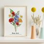 Personalised Birth Flower Grandma's Bunch Print, thumbnail 10 of 10