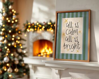 Calm And Bright Christmas Art Print, 9 of 9