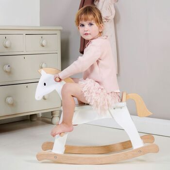 White Wooden Rocking Horse 18m+, 2 of 2