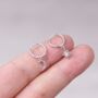 925 Sterling Silver Moon And Star Mismatched Hoop Earrings, thumbnail 1 of 7