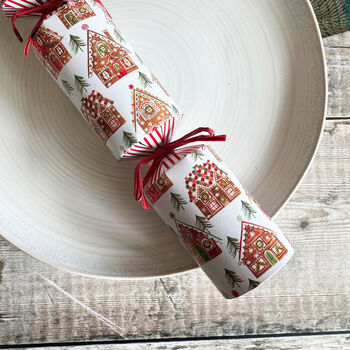 Festive Gingerbread Christmas Crackers X Six, 4 of 7