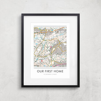 New Home Personalised Location Print, 7 of 12