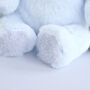 Personalised Blue Baby Boy Bunny Soft Toy, thumbnail 3 of 8