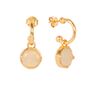 Sparkling White Crystal Hoop Earrings, thumbnail 1 of 4