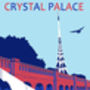 Crystal Palace Print In Football Club Colours, thumbnail 2 of 2