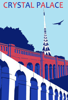 Crystal Palace Print In Football Club Colours, 2 of 2
