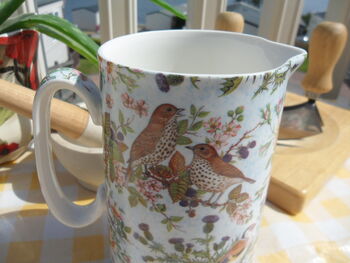 Medium China Jug In Birds On Blue Design, 8 of 8
