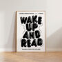 Wake Up And Read Colourful Retro Wall Art Print, thumbnail 9 of 10