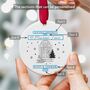 Personalised First Christmas Address Ornament, thumbnail 2 of 7