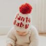 Santa Baby Knitted Hat For Baby, thumbnail 1 of 1