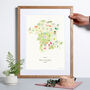Personalised Worcestershire Map: Add Favourite Places, thumbnail 1 of 3