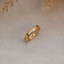 Gold Personalised Constellation Eternity Engraved Ring, thumbnail 2 of 7