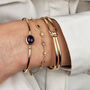 Gold Vermeil Plated Amethyst And White Topaz Bracelet, thumbnail 3 of 8