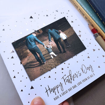 Father's Day Photo Card | Keepsake Card For Dad, 2 of 2