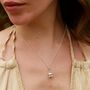 Lily Of The Valley Flower Charm Necklace, Sterling Silver Or Gold Plated, thumbnail 4 of 10