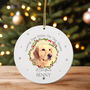 Personalised Pet Photo Christmas Memorial Bauble, thumbnail 1 of 5