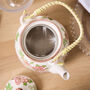 Floral Blooms Ceramic Teapot With Infuser, thumbnail 4 of 5