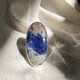 Sodalite Gemstone Ring Set In Sterling Silver, thumbnail 4 of 5