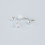 Sterling Silver Rope Knot Design Screw Back Stud Earrings, thumbnail 2 of 4