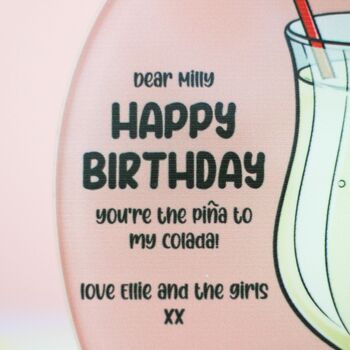 Personalised Pina Colada Cocktail Card, 4 of 7