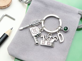 Diy | Builder Personalised Keyring Gift For Diy Fan, 3 of 9