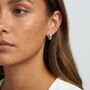 Sterling Silver Small Hoop Earrings, Women's Jewellery, thumbnail 2 of 3