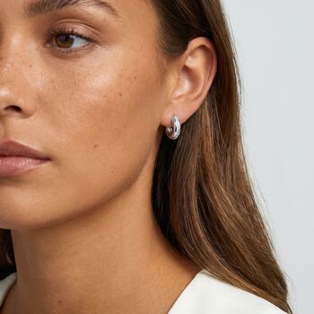 Sterling Silver Small Hoop Earrings, Women's Jewellery, 2 of 3