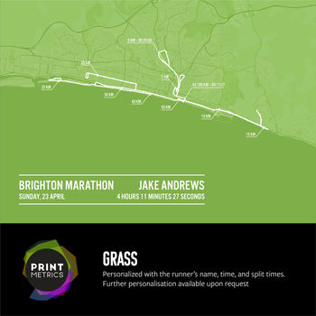 Personalised Brighton Marathon Poster, 7 of 12