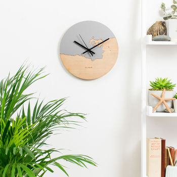 Coastline Wooden And Acrylic Clock, 5 of 9