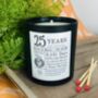 Personalised 25th Anniversary Years And Counting Candle, thumbnail 4 of 11