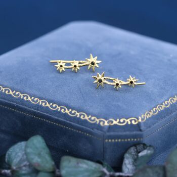 Starburst Ear Crawler Earrings In Sterling Silver, 3 of 12