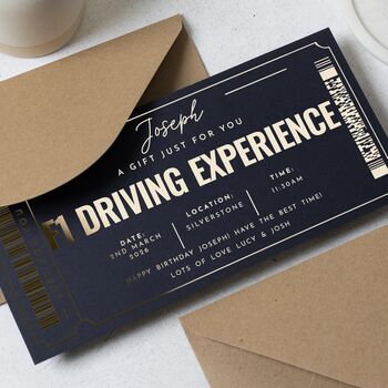 Personalised F1 Driving Experience Gift Voucher, 3 of 9