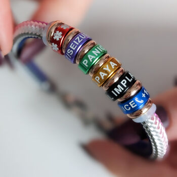 Womens Medical Alert Bracelet Personalised, 2 of 6