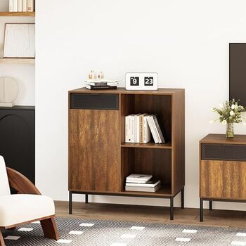 Sideboard, Storage Cabinet With One Door And Adjustable, 3 of 9