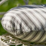 Round Cotton Stripe Garden Seat Pads, thumbnail 4 of 5