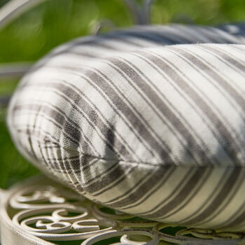Round Cotton Stripe Garden Seat Pads, 4 of 5