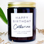 Personalised Birthday Text Soy Wax Candle Gift Choice Of Fragrance, thumbnail 4 of 10