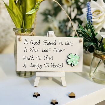 Friends Four Leaf Clover Card Alternative Sign, 4 of 5