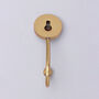 G Decor Floral Mother Of Pearl Gold Brass Coat Hook, thumbnail 5 of 5