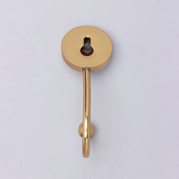 G Decor Floral Mother Of Pearl Gold Brass Coat Hook, 5 of 5