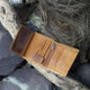 Men's Compact Tan Leather Trifold Wallet Rfid, thumbnail 5 of 8