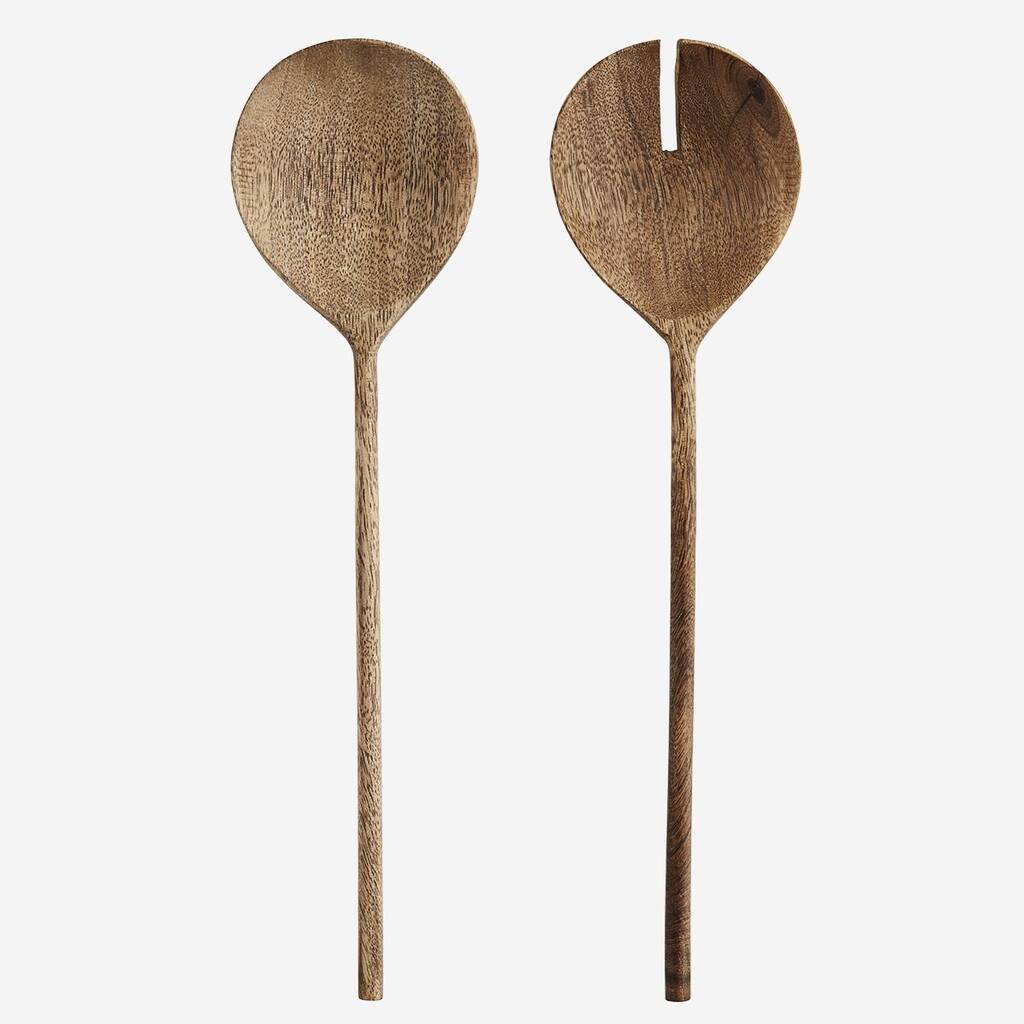Wooden Salad Server Set, 1 of 2