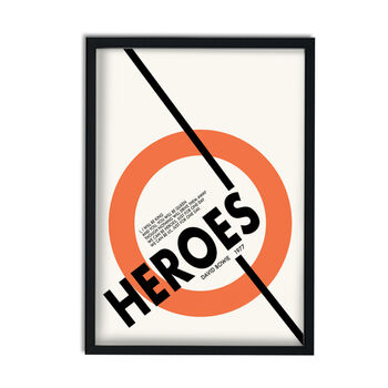 Heroes David Giclée Retro Art Print, 2 of 3