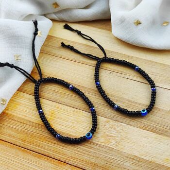 Black Beads Elegant Daily Bracelet For Kids, 5 of 5