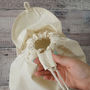 Personalised Floral Wreath Organic Cotton Backpack, thumbnail 4 of 6