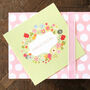 Floral Christening Greetings Card, thumbnail 1 of 5