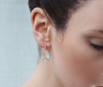 Rainbow Baguette Earrings, 5 of 9