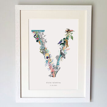Personalised T To Z Pastel Wildlife Letter Print, 11 of 12