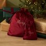 Personalised Small Script Velvet Gift Bag, thumbnail 1 of 4